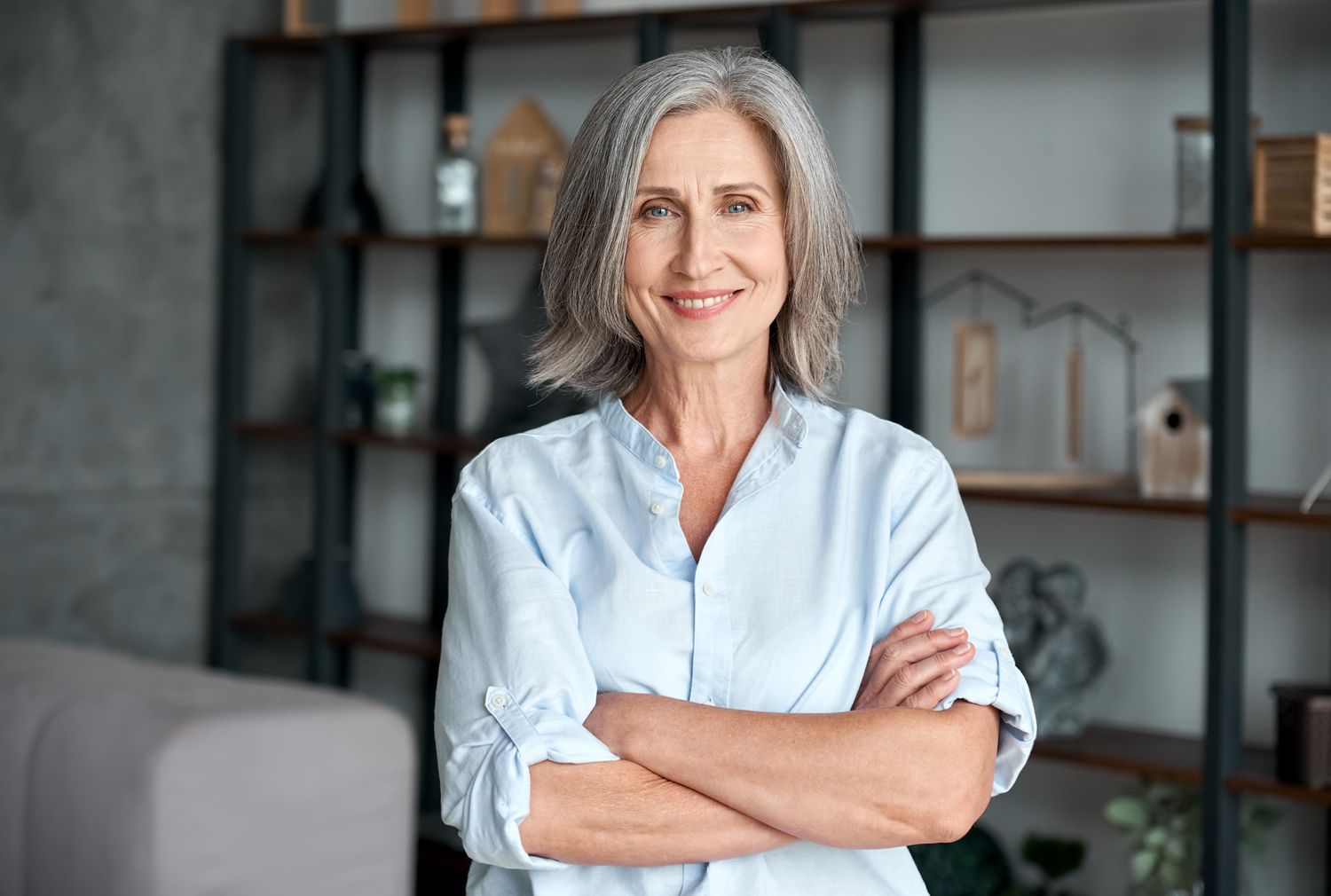 west columbia vaginoplasty model with grey hair