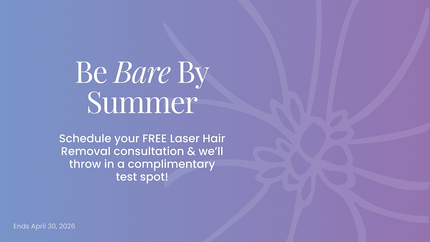 30% off body contouring package promotion.