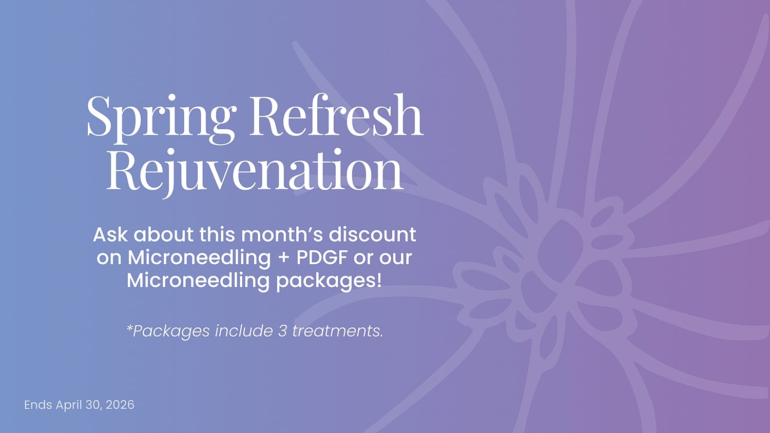 March Madness promotional deal for body treatment.